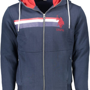 US POLO MEN'S BLUE SWEATSHIRT WITH ZIP