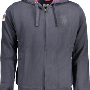 US POLO SWEATSHIRT WITH ZIP BLUE MAN