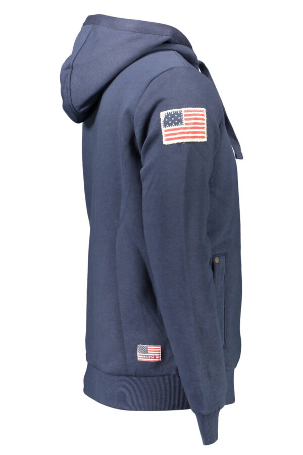 US POLO MEN'S BLUE SWEATSHIRT WITH ZIP - Image 3