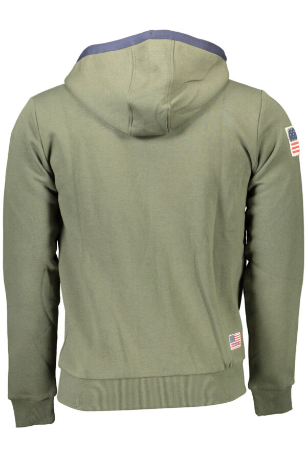 US POLO GREEN MAN SWEATSHIRT WITH ZIP - Image 2