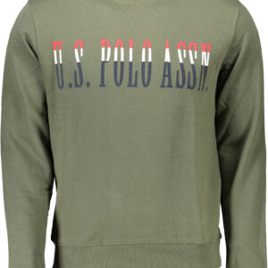US POLO SWEATSHIRT WITHOUT ZIP MAN GREEN