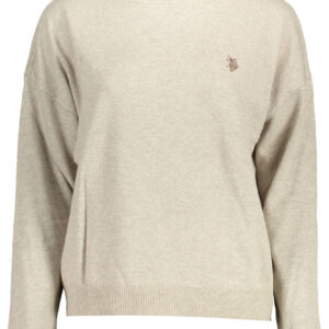 US WOMEN'S BEIGE TURTLENECK POLO SHIRT
