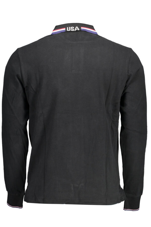 US POLO MEN'S LONG SLEEVED POLO BLACK - Image 2