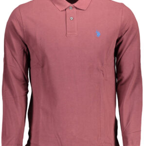 US POLO MAN PURPLE LONG SLEEVED POLO SHIRT