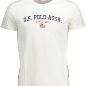 US POLO SHORT SLEEVE T-SHIRT MAN WHITE