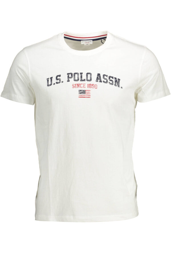 US POLO SHORT SLEEVE T-SHIRT MAN WHITE