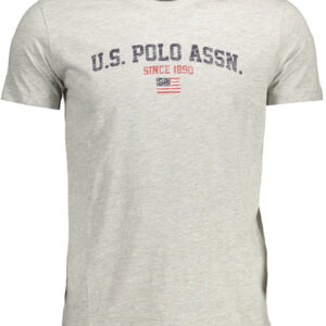US POLO SHORT SLEEVE T-SHIRT MAN GRAY