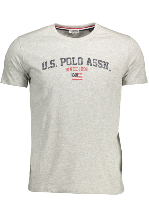 US POLO SHORT SLEEVE T-SHIRT MAN GRAY