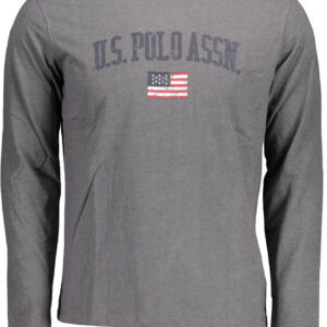US POLO T-SHIRT LONG SLEEVE MAN GRAY