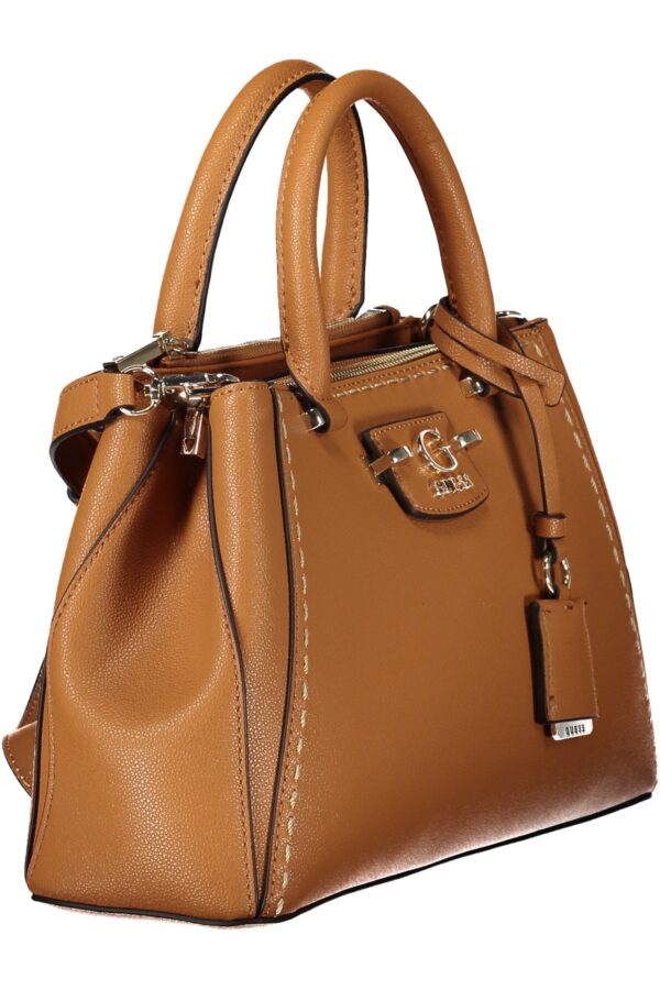 GUESS JEANS WOMEN'S BAG BROWN - Image 3