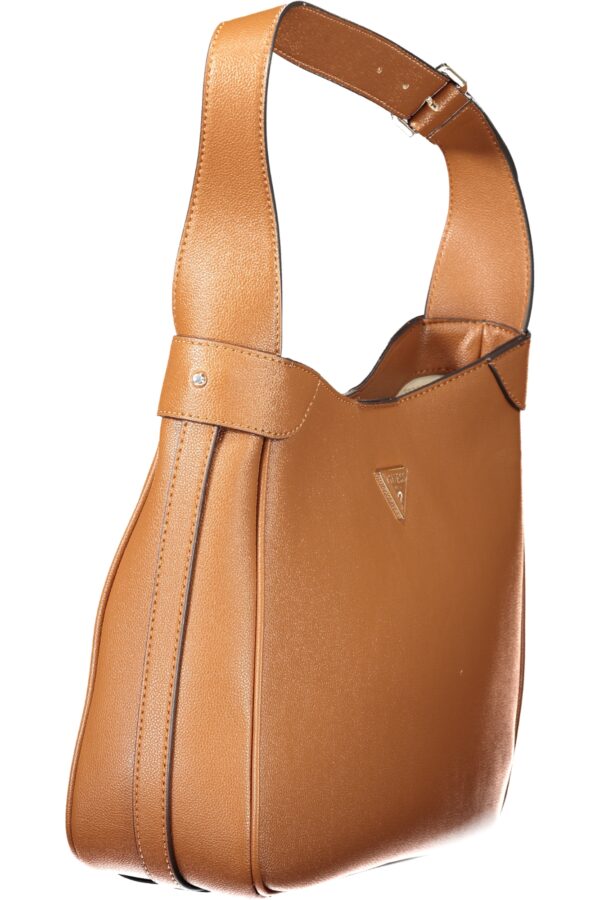 GUESS JEANS WOMEN'S BAG BROWN - Image 3