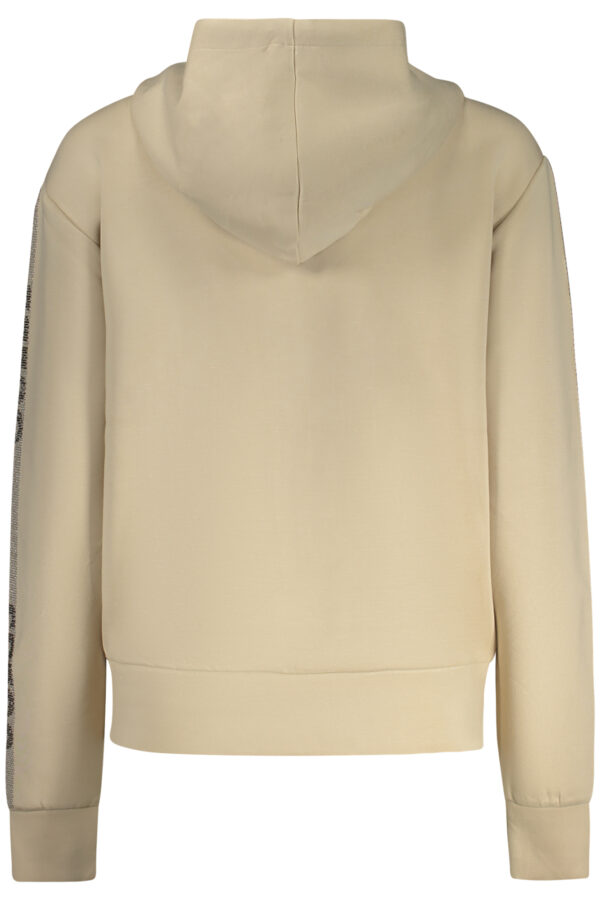 GUESS JEANS WOMEN'S ZIP-UP SWEATSHIRT BEIGE - Image 2