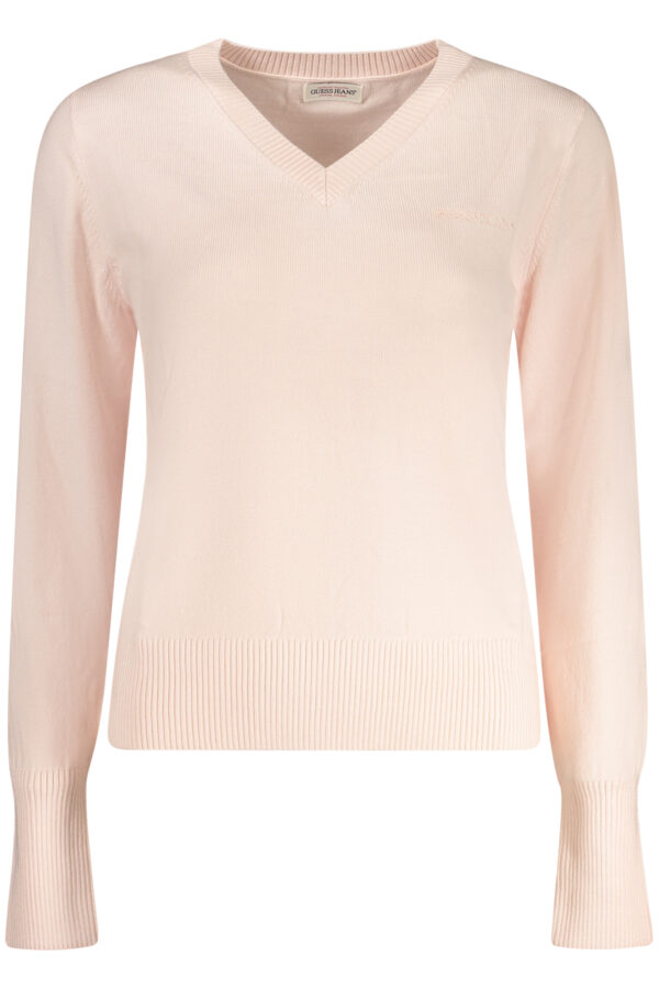 GUESS JEANS WOMEN'S PINK SWEATER