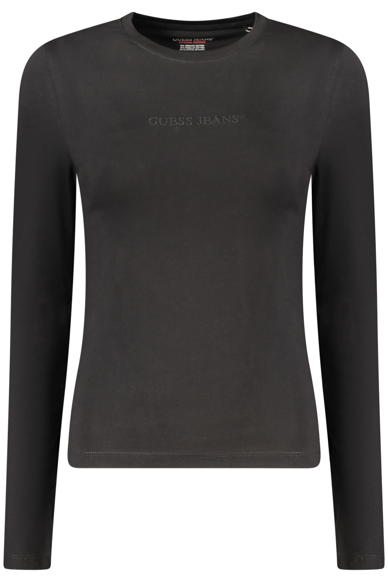 GUESS JEANS LONG SLEEVE T-SHIRT WOMEN BLACK GUESS JEANS