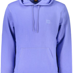 HUGO BOSS MEN'S ZIP-UP SWEATSHIRT BLUE BOSS