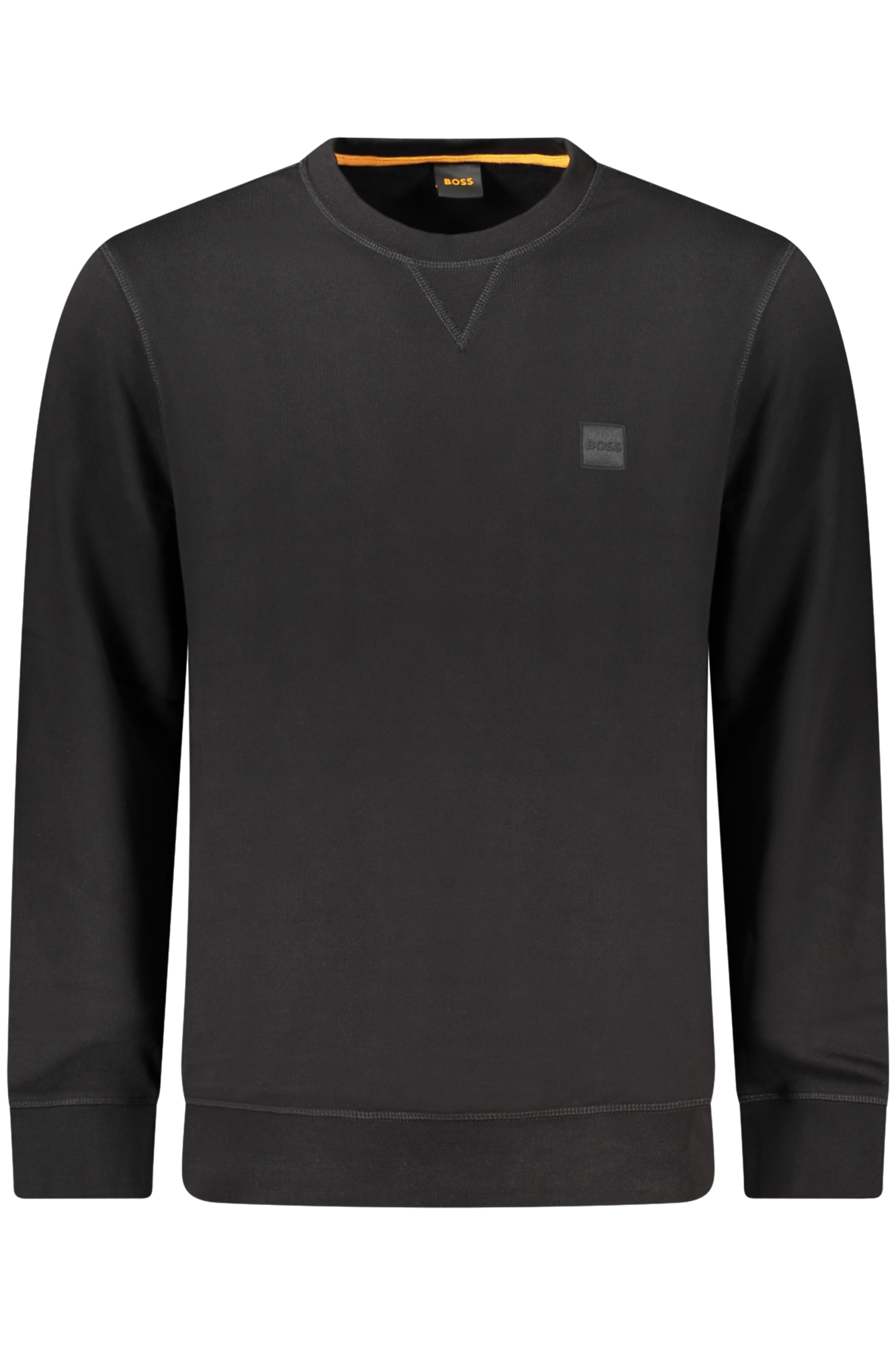 HUGO BOSS MEN'S BLACK ZIP-UP SWEATSHIRT BOSS