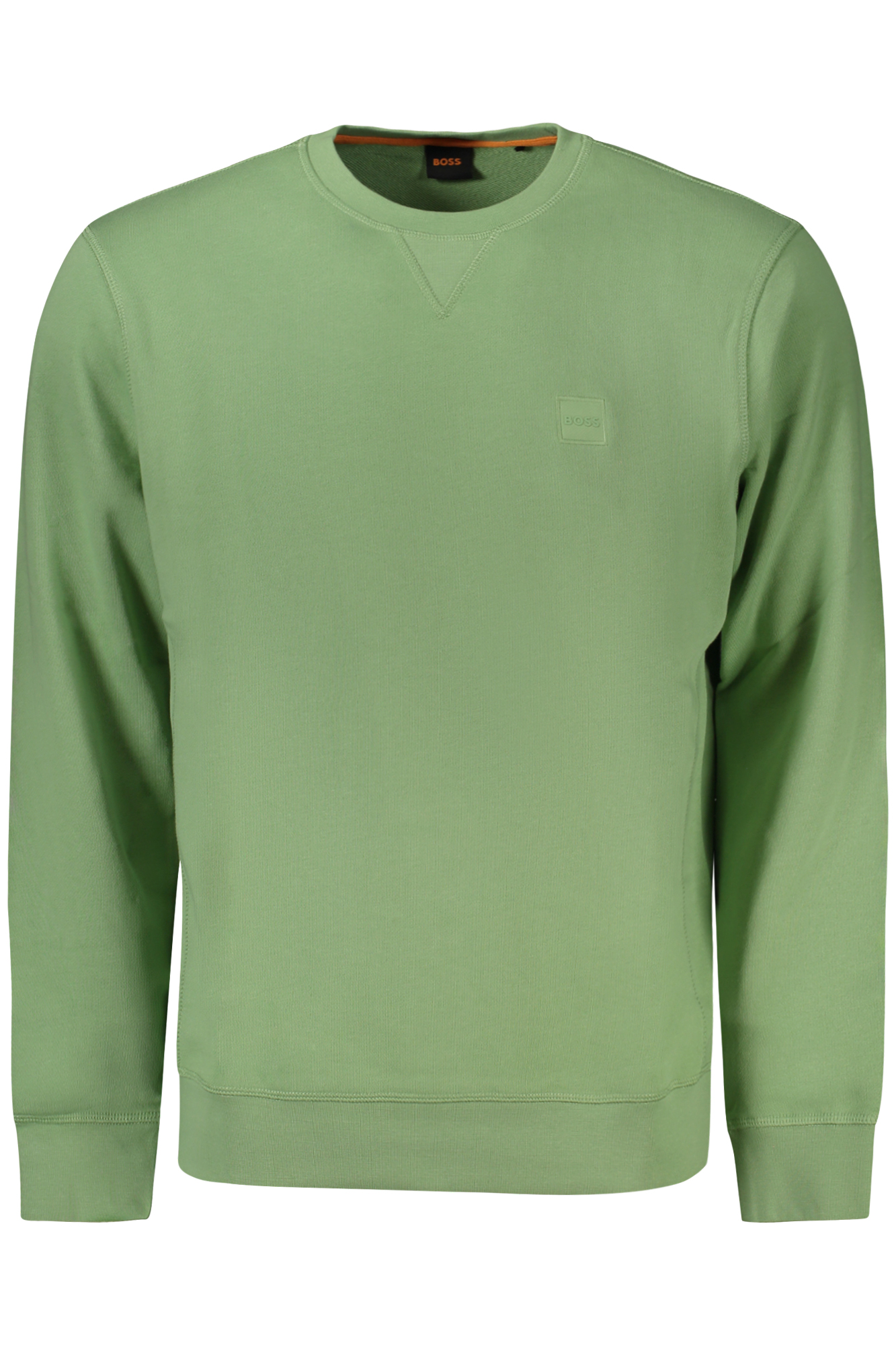HUGO BOSS SWEATSHIRT WITHOUT ZIP MEN GREEN BOSS