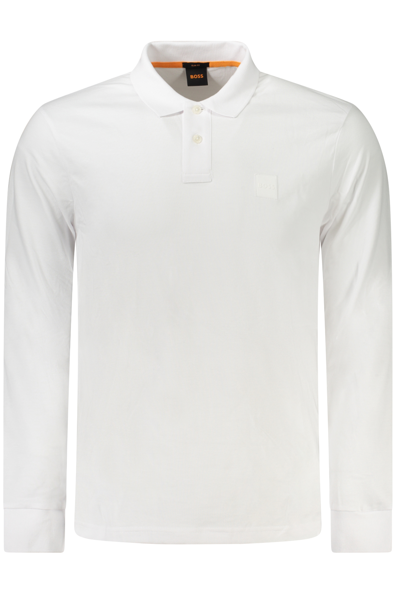 HUGO BOSS LONG SLEEVE POLO MEN WHITE BOSS