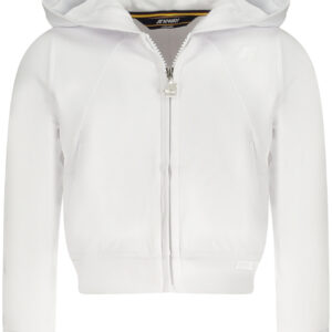 K-WAY ZIP-UP SWEATSHIRT FOR GIRLS WHITE