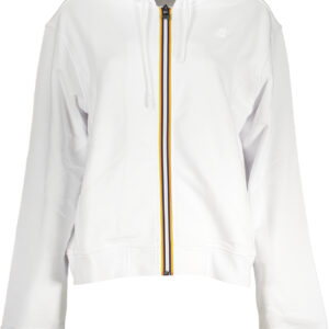 K-WAY WOMEN'S ZIP SWEATSHIRT WHITE K-WAY