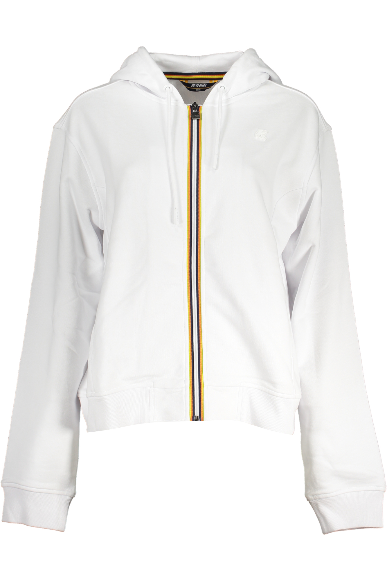 K-WAY WOMEN'S ZIP SWEATSHIRT WHITE K-WAY