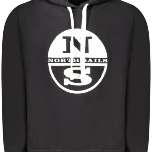 NORTH SAILS MEN'S BLACK ZIP-UP SWEATSHIRT