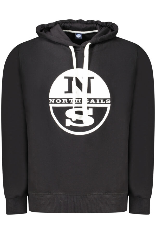 NORTH SAILS MEN'S BLACK ZIP-UP SWEATSHIRT