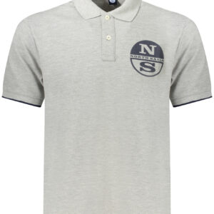 NORTH SAILS MEN'S SHORT SLEEVE POLO GREY