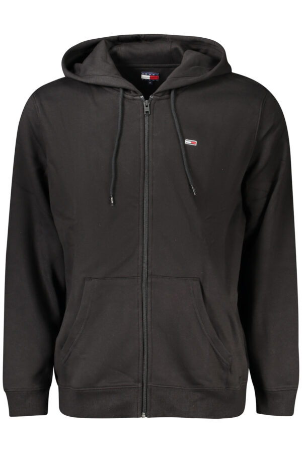 TOMMY HILFIGER MEN'S ZIP-UP SWEATSHIRT BLACK