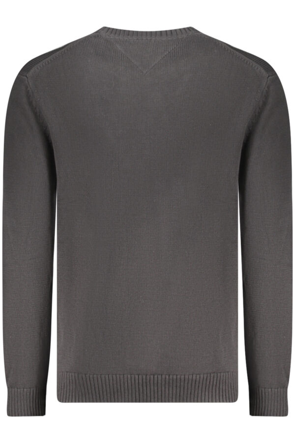 TOMMY HILFIGER MEN'S BLACK SWEATER - Image 2