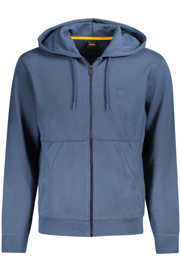 BOSS MEN'S ZIP-UP SWEATSHIRT BLUE