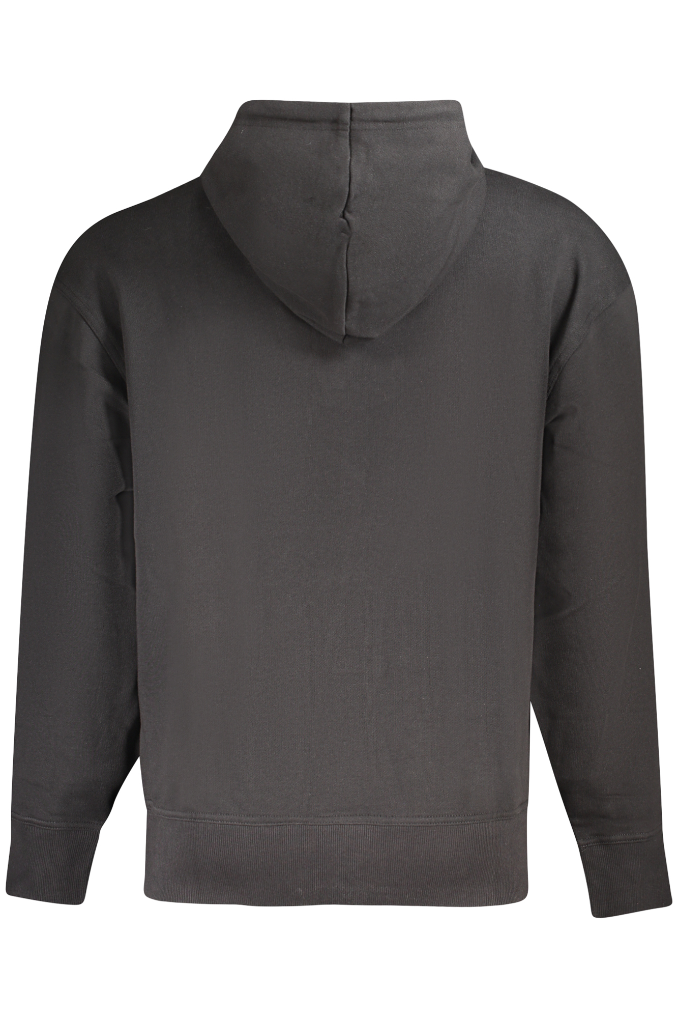 BOSS MEN'S BLACK ZIP-LESS SWEATSHIRT - Image 2