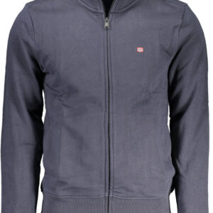 NAPAPIJRI MAN BLUE ZIPPED SWEATSHIRT