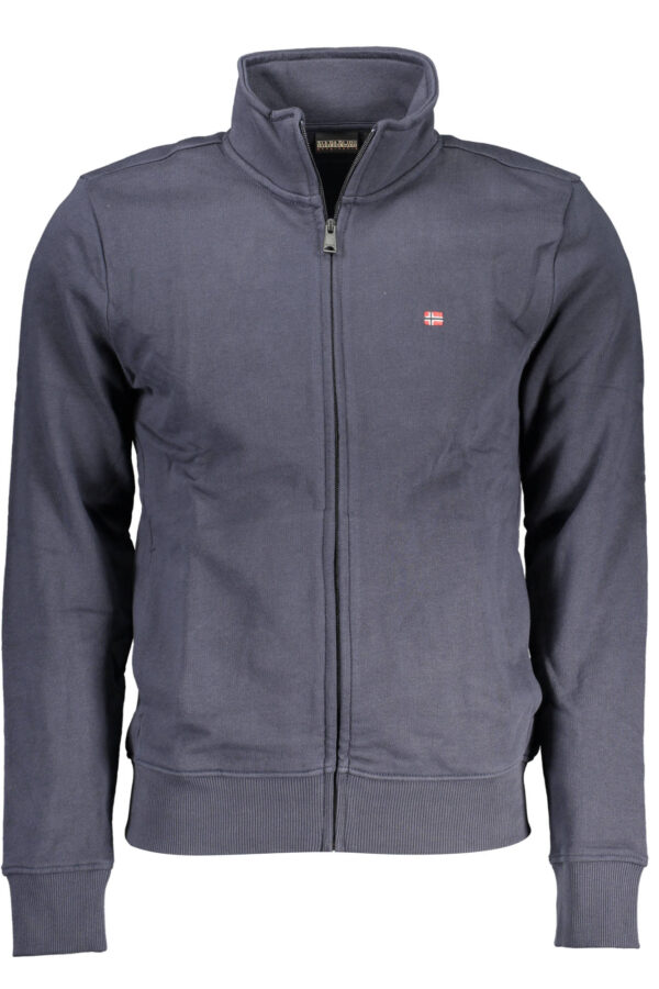 NAPAPIJRI MAN BLUE ZIPPED SWEATSHIRT