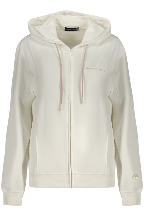 NORTH SAILS WOMEN'S ZIP-UP SWEATSHIRT WHITE