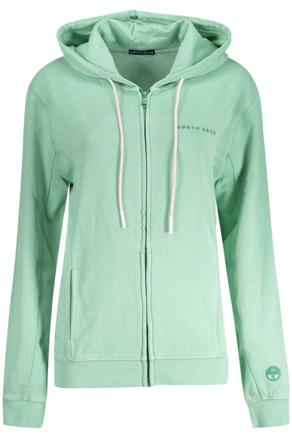 NORTH SAILS WOMEN'S ZIP-UP SWEATSHIRT GREEN