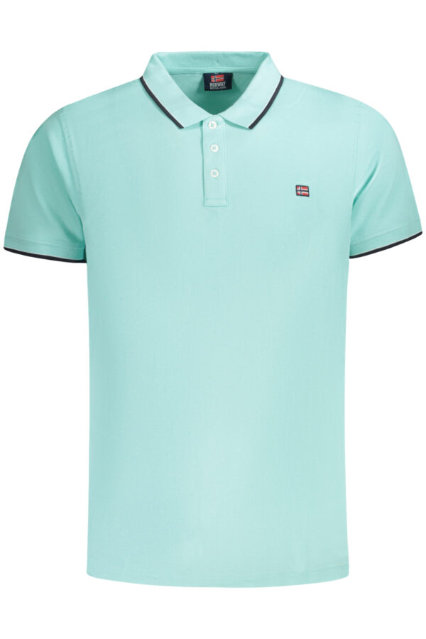 NORWAY 1963 MEN'S SHORT SLEEVE POLO SHIRT BLUE