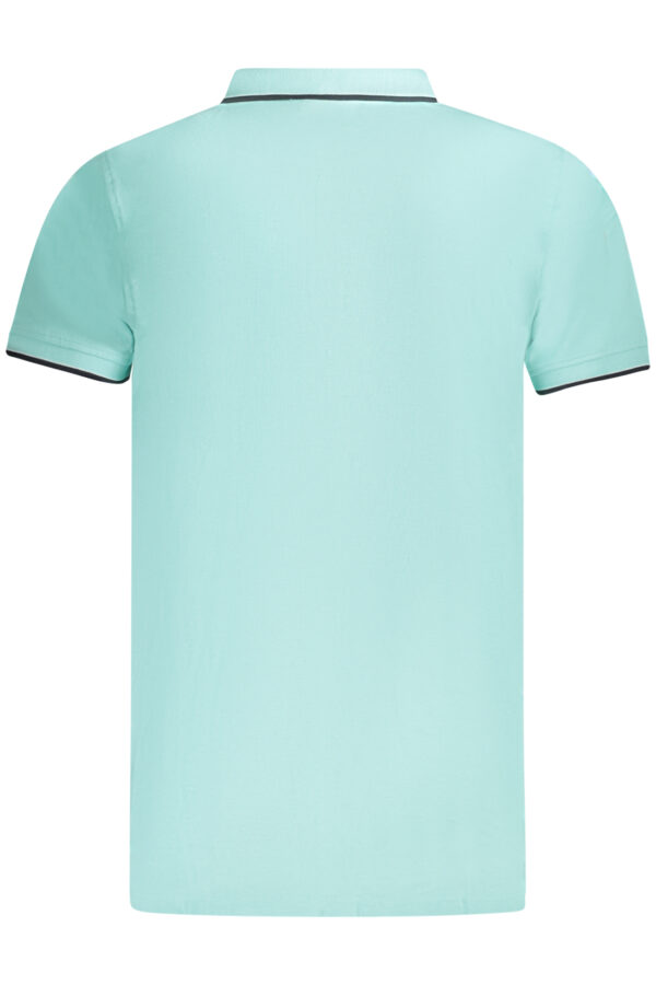 NORWAY 1963 MEN'S SHORT SLEEVE POLO SHIRT BLUE - Image 2