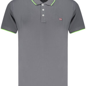 NORWAY 1963 MEN'S SHORT SLEEVE POLO SHIRT GREY