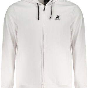 US GRAND POLO MEN'S ZIP-UP SWEATSHIRT WHITE