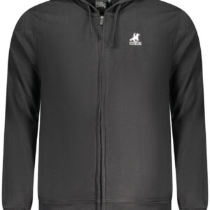 US GRAND POLO MEN'S BLACK ZIP-UP SWEATSHIRT