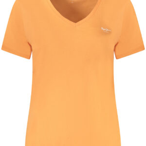 PEPE JEANS WOMEN'S SHORT SLEEVE T-SHIRT ORANGE