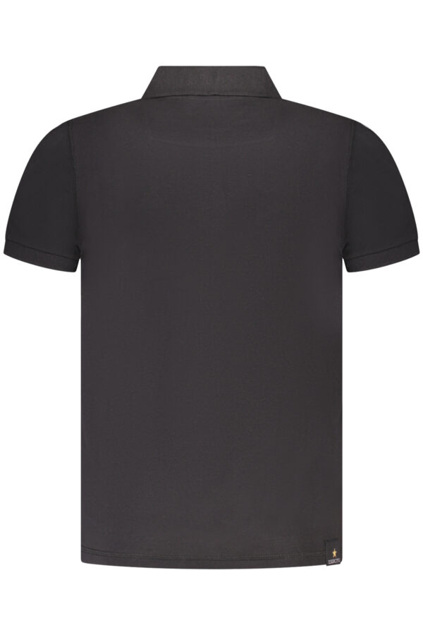 MILITARY ACADEMY BLACK MEN'S SHORT SLEEVE POLO - Image 2