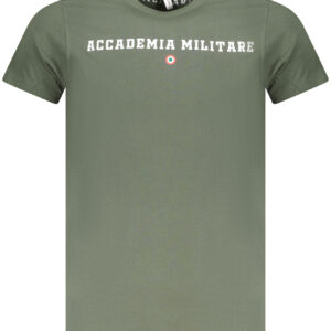 MILITARY ACADEMY SHORT SLEEVE T-SHIRT MEN GREEN ACCADEMIA MILITARE