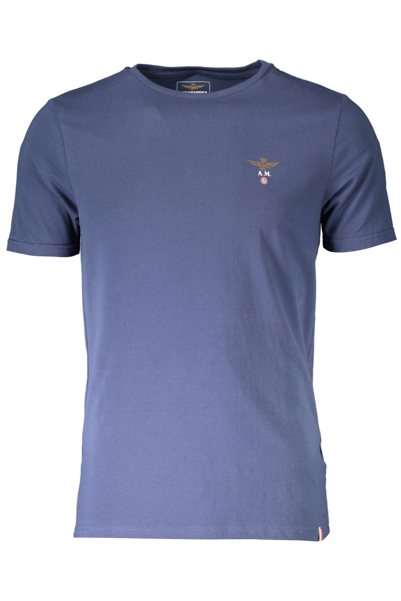AERONAUTICA MILITARE MEN'S BLUE OUTDOOR T-SHIRT AERONAUTICA MILITARE