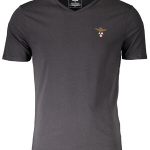 AERONAUTICA MILITARE BLACK MEN'S OUTERWEAR T-SHIRT AERONAUTICA MILITARE