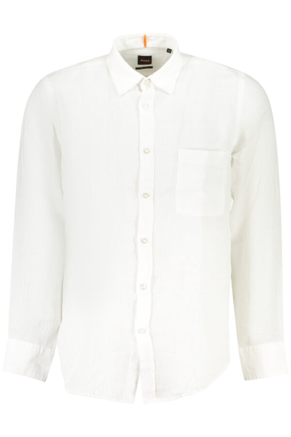 BOSS LONG SLEEVE SHIRT MEN WHITE