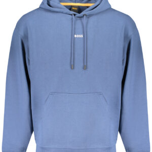 BOSS MEN'S BLUE ZIP-UP SWEATSHIRT
