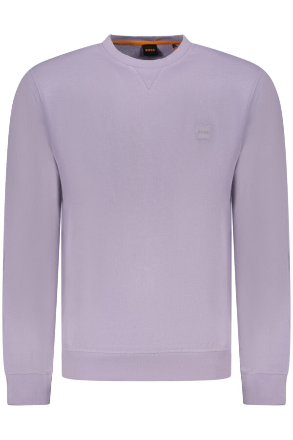 BOSS PURPLE MEN'S ZIP-UP SWEATSHIRT