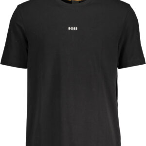 BOSS SHORT SLEEVE T-SHIRT MEN BLACK BOSS